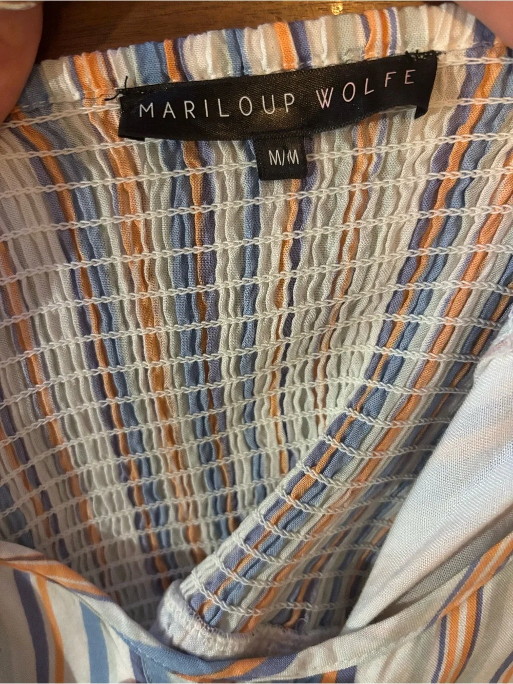 Marilou Wolfe Striped Summer Dress – Size M - Picture 7 of 7